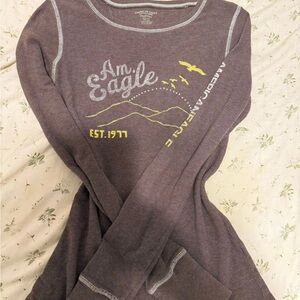 vintage American Eagle Graphic Long Sleeve Shirt